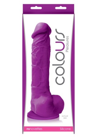 Pleasures 8 Inch Dildo Purple