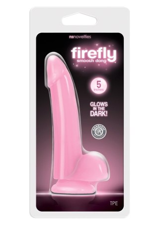 Smooth Glowing Dong 5 Inch Pink