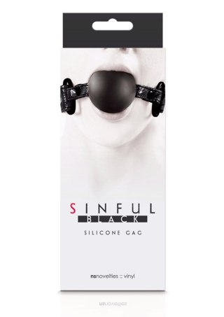 Soft Silicone Gag Black