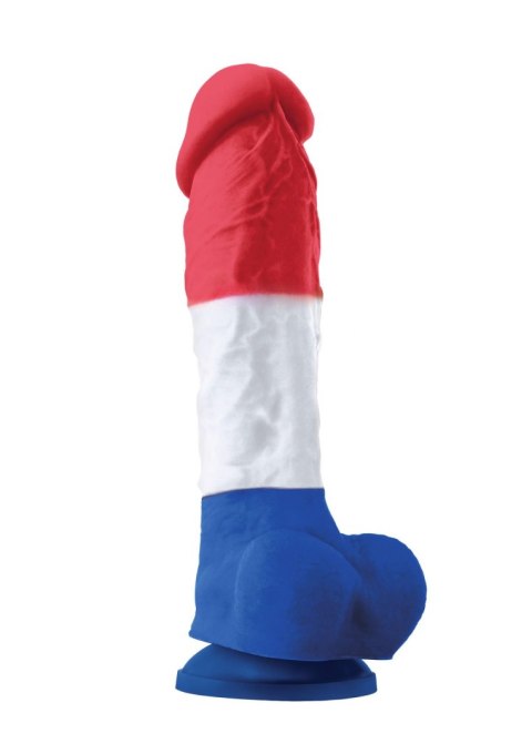 Tricolor Dildo 8 Inch Multicolor