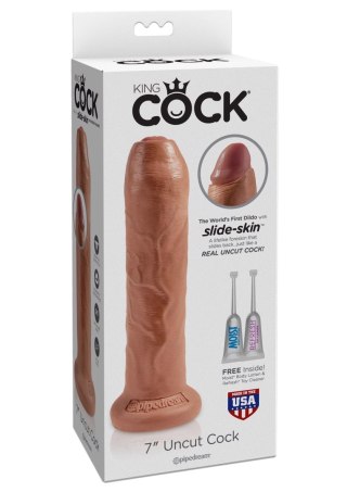 Cock 7 Inch Uncut Caramel skin tone