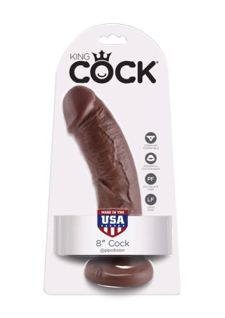 Cock 8 Inch Brown skin tone