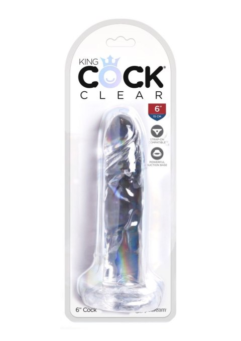 King Cock 6 Inch Cock Transparent