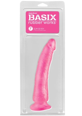 Slim 7 Inch with Suction Cup Pink