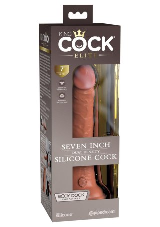 7 Inch 2Density Silicone Cock Caramel skin tone