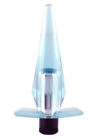 Compact Vibrating Buttplug Transparent