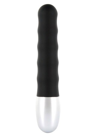 Discretion Ribbed Vibrator Black