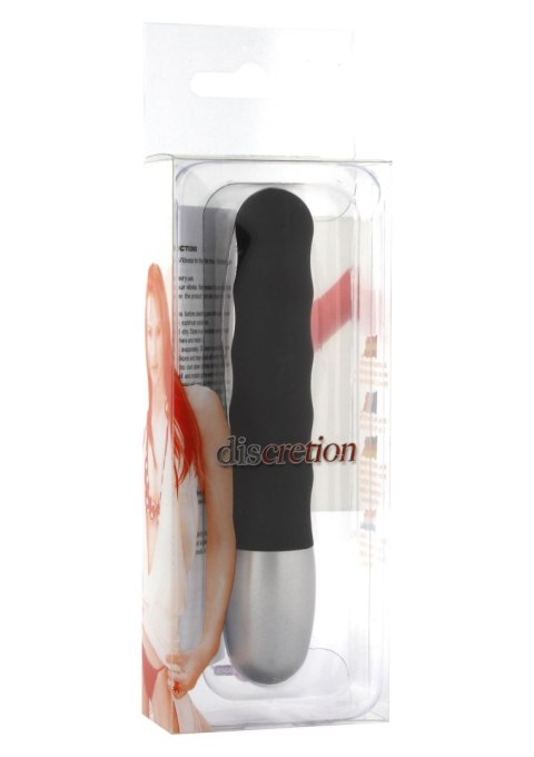 Discretion Ribbed Vibrator Black