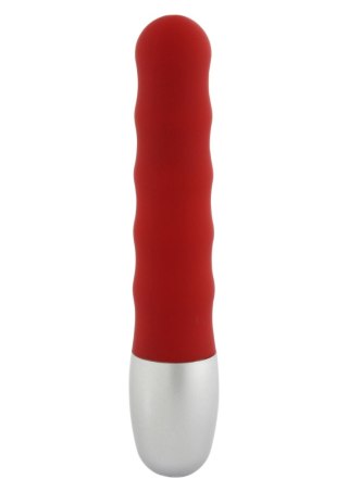 Discretion Ribbed Vibrator Red