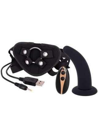 Vibration Dildo Strap-On 5inch Black