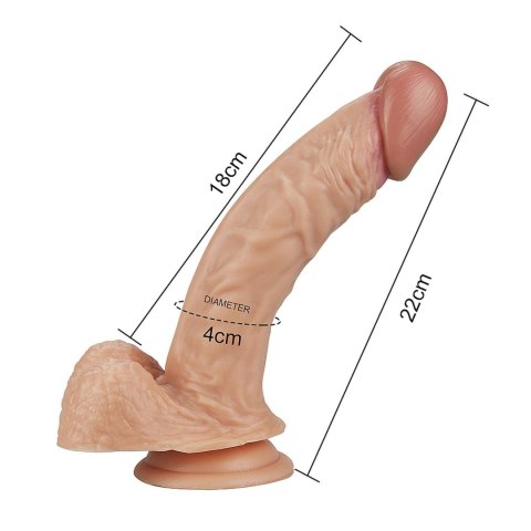 8.5"" Real Extreme Dildo Flesh