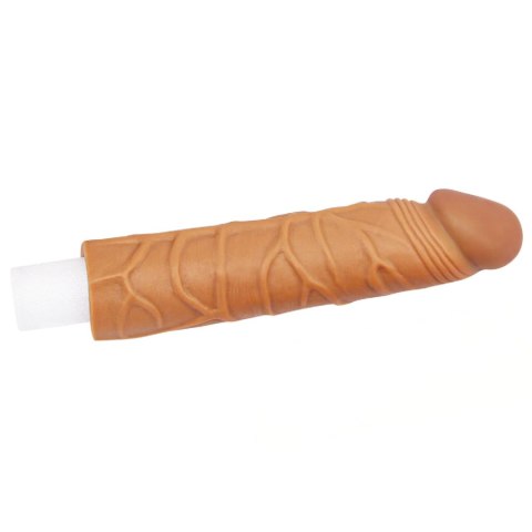 Add 1"" Pleasure X Tender Penis Sleeve Brown