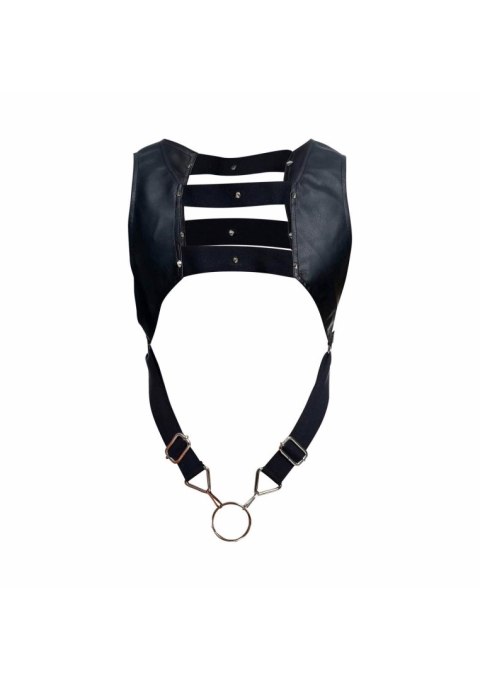 DNGEON Top Cockring Harness Black