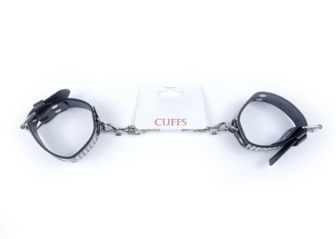 Fetish B - Series Handcuffs with cristals 3 cm Silver