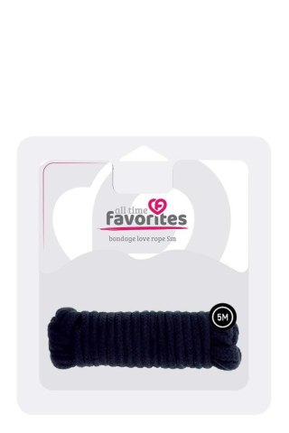 ALL TIME FAVORITES LOVE ROPE - 5M BLACK