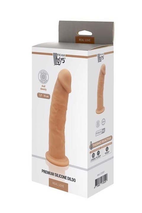 REAL LOVE DILDO 7.5INCH FLESH