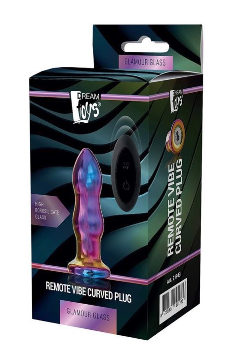 GLAMOUR GLASS REMOTE VIBE CURVED PLUG