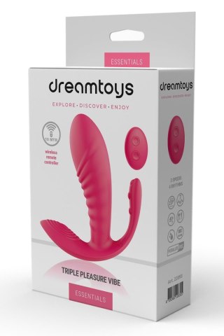 ESSENTIALS TRIPLE PLEASURE VIBE PINK