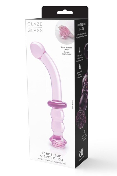 GLAZE GLASS ROSEBUD G-SPOT DILDO GLAZE GLASS ROSEBUD G-SPOT DILDO