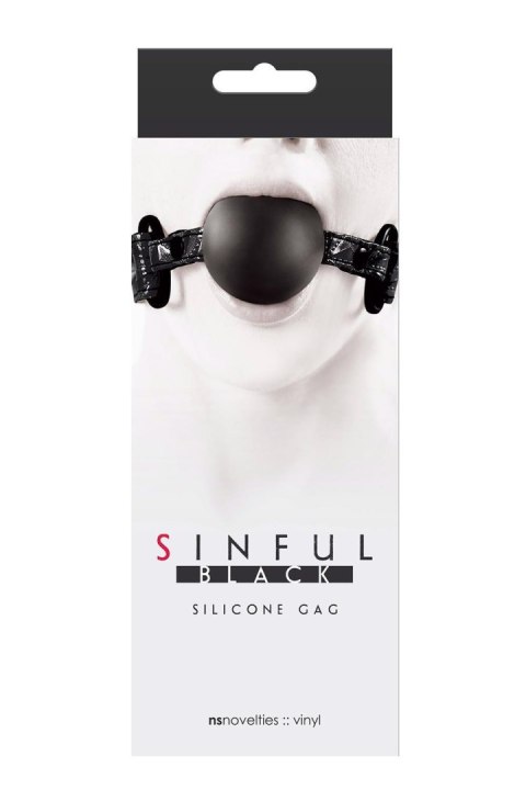 SINFUL SOFT SILICONE GAG BLACK