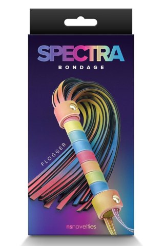 SPECTRA BONDAGE FLOGGER RAINBOW