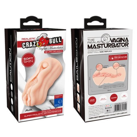 CRAZY BULL - AVA Realistic Vagina Masturbator, TPR