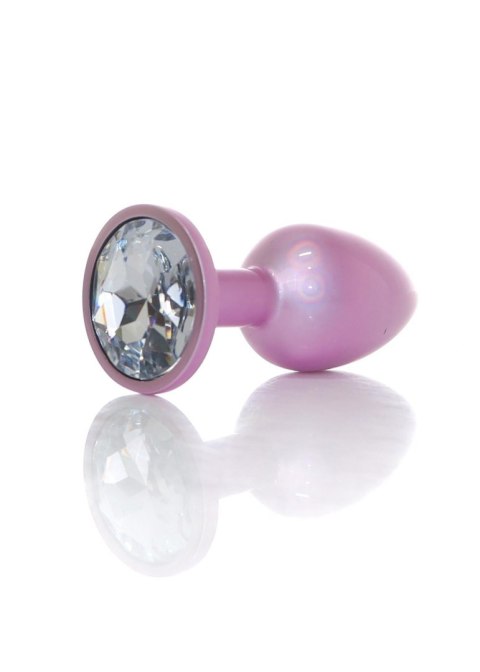B - Series HeavyFun Plug-Jewellery Pearl Pink PLUG- Clear S B - Series HeavyFun Plug-Jewellery Pearl Pink PLUG- Clear S
