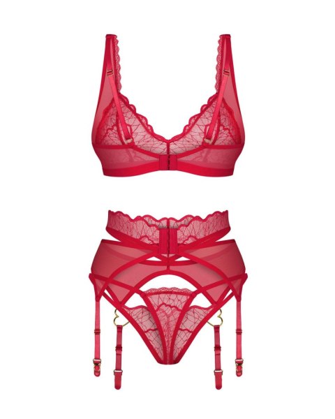 Obsessive Cupide Desir komplet 3-częściowy L/XL Obsessive Cupide Desir komplet 3-częściowy L/XL