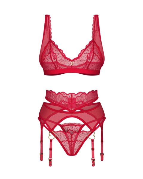 Obsessive Cupide Desir komplet 3-częściowy L/XL Obsessive Cupide Desir komplet 3-częściowy L/XL