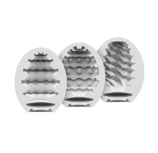 Satisfyer Masturbator Egg 3er Set Riffle,Bubble,Fierce