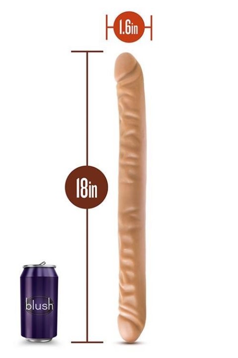 DR SKIN 18INCH DOUBLE DILDO MOCHA