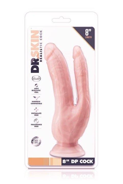 DR. SKIN 8INCH DP COCK FLESH