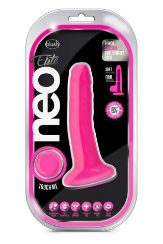 NEO ELITE 6INCH COCK NEON PINK