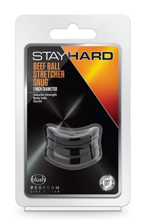 STAY HARD BEEF BALL STRETCHER SNUG BLACK STAY HARD BEEF BALL STRETCHER SNUG BLACK