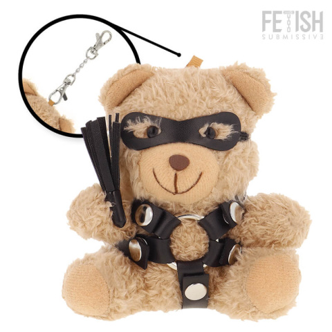 Ted Teddy Bear BDSM Model #2 od Fetish Submissive, pluszowy miś w stylu bondage, widok z przodu