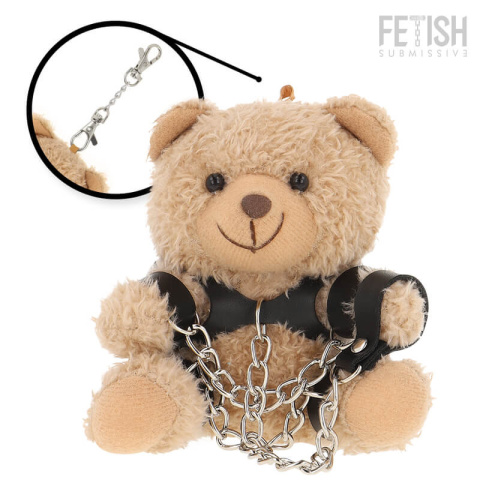 Yogi Teddy Bear BDSM Model #1 od Fetish Submissive, pluszowy miś w stylu bondage, widok z przodu