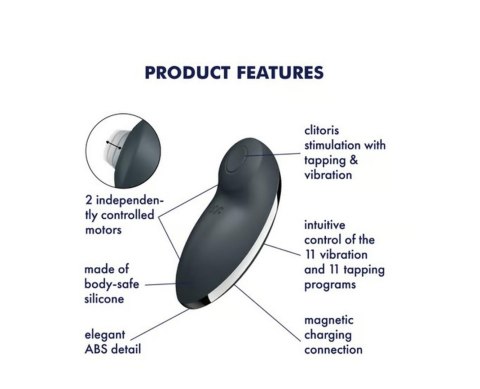 Satisfyer - Tap & Climax 2 Szary