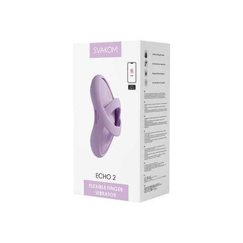 Svakom Echo 2 Pink Lilac - podgrzewany masażer na palec Svakom Echo 2 Pink Lilac - podgrzewany masażer na palec