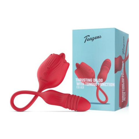Teazers Rose Wibrator z dildo