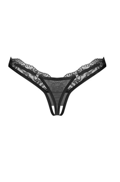 Obsessive - Arrowel Black otwarte stringi 2XL/3XL