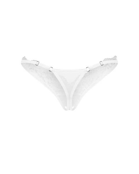 Obsessive - Arrowel White otwarte stringi S/M