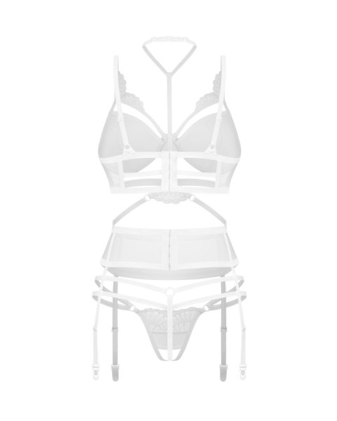 Obsessive - Premisis White otwarty komplet 3-częściowy S/M