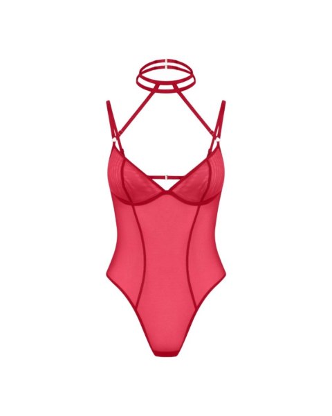 Promees Mara Red – zmysłowe czerwone body M/L
