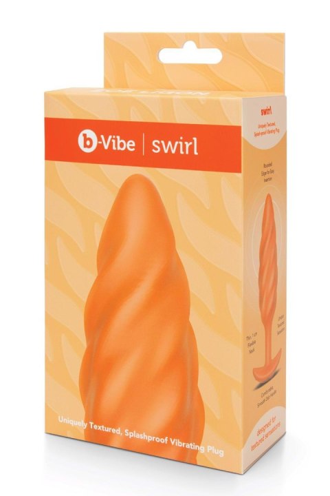 B-VIBE SWIRL TEXTURE PLUG ORANGE