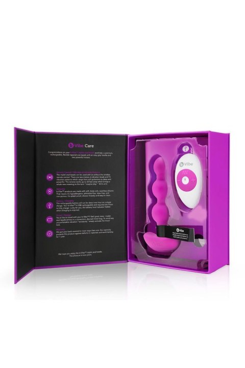 B-VIBE TRIPLET ANAL BEADS FUCHSIA B-VIBE TRIPLET ANAL BEADS FUCHSIA