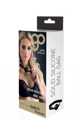 GP SOLID SILICONE BALL GAG BLACK