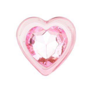 Easy Toys - Różowy Korek analny szklany - 7 cm