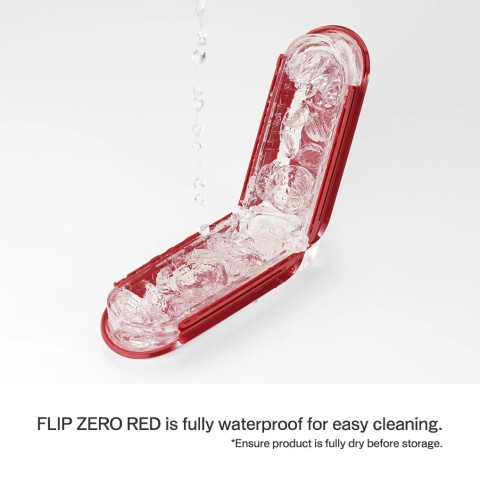 Tenga Flip Zero Red Warmer Set – Zestaw z Masturbatorem i Bazą Grzewczą