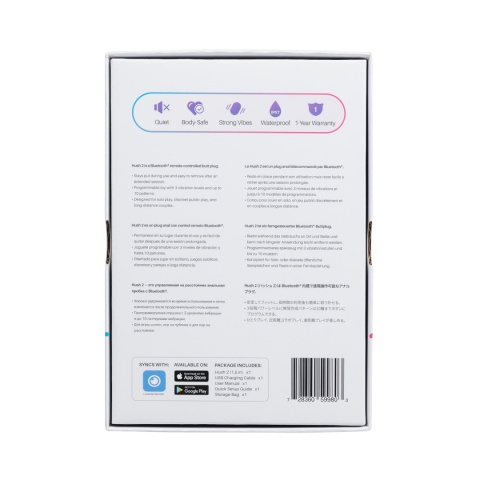 Lovense Hush 2 (38mm) - Inteligentny Korek Analny dla Głębokich Doznań