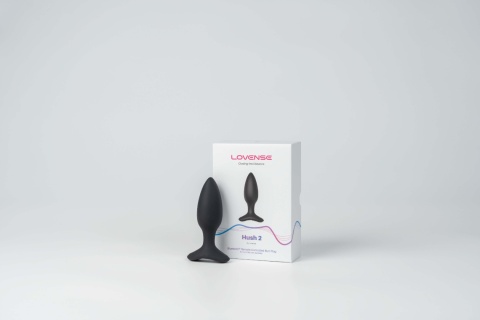 Inteligentny korek analny Lovense Hush 2 25mm na eleganckim tle ze sklepu Przemile.pl.
